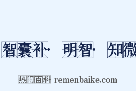 智囊补·明智·知微是什么意思的图片